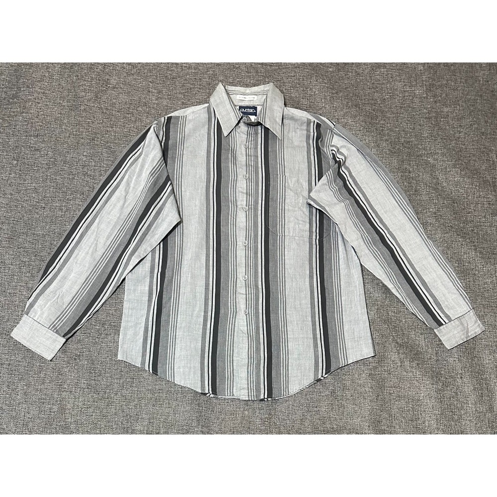 Puritan Men's M Striped Long Sleeve‎ Shirt
